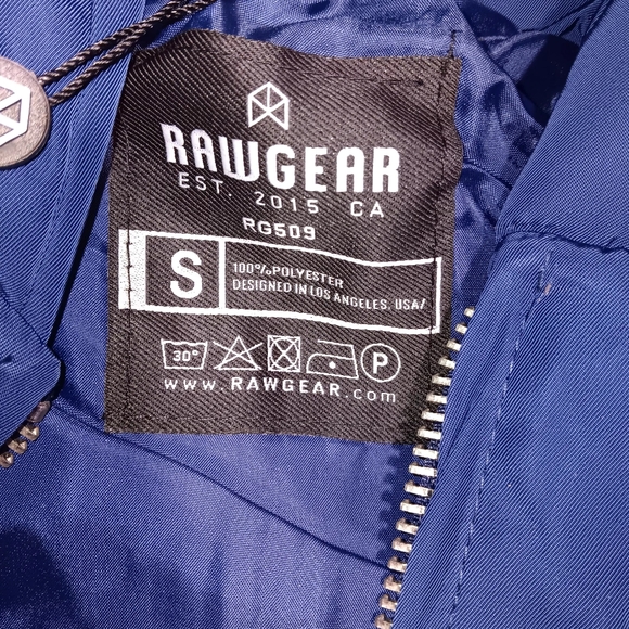 RAWGEAR WOMENS SMALL  Insulated Zip Front Puffer Hoodie Vest Navy Double Zipper - Picture 6 of 9